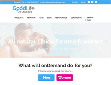 Tablet Screenshot of goodlifeondemand.com